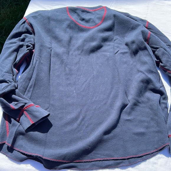 Red Head Brand Co Men XL Long Sleeve Thermal Henley Waffle Knit Shirt - Picture 8 of 8